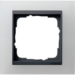 021124 Рамка Event Белый / Черный 1-постовая Gira