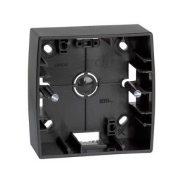 82751-38 Монтажная коробка для накладного монтажа, 1 пост, 89х89х37мм, S82, S82N, графит Simon