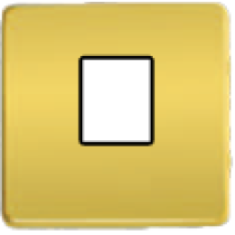 FD04317OR-M Монтажная плата для 1-го инф. разъема RJ-45 черный, цвет Real Gold FEDE