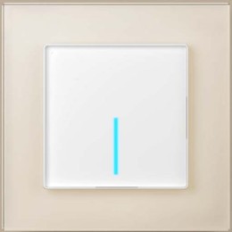 W0011141 Рамка на 1 пост (молочный,стекло) Favorit Werkel a058813