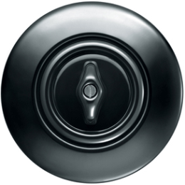 138165 Рамка Serie 1930 Черный с блеском 1-постовая Berker