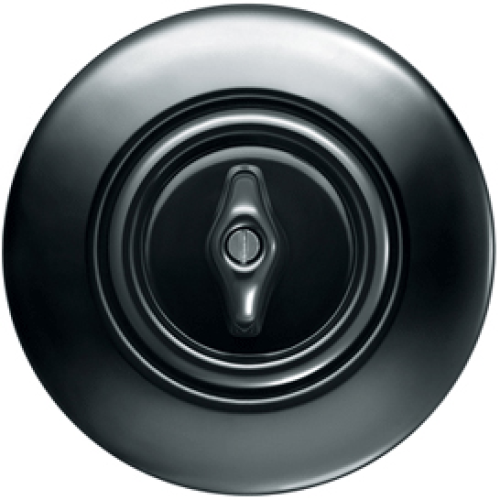 138165 Рамка Serie 1930 Черный с блеском 1-постовая Berker