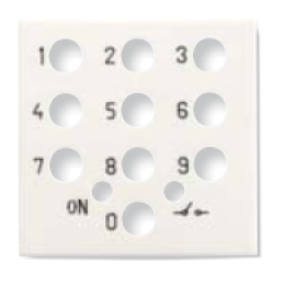 N2253 BL Механизм выключателя с ключом на 2 положения, с фиксацией, 2-модульный, серия Zenit, цвет альпийский белый, ABB