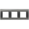 LNA4802M3KF Рамка LivingLight Квадрат Лондонский туман 2+2+2 модуля Bticino