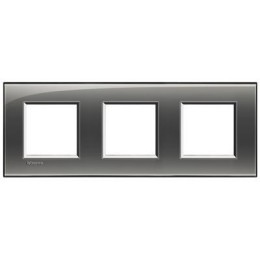 LNA4802M3KF Рамка LivingLight Квадрат Лондонский туман 2+2+2 модуля Bticino