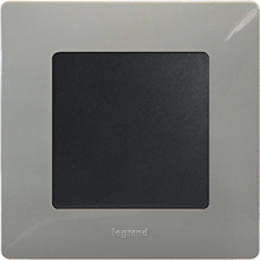 672521 Рамка Etika Светлая галька 1-постовая  Legrand