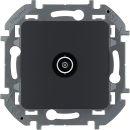 Розетка TV - «звезда» - 2 дБ - 0-2400 мГц Антрацит Legrand INSPIRIA 673853
