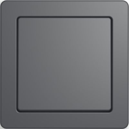 10116045 Рамка контрастная Q.1 Антрацитовый бархат 1-постовая Berker