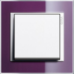 0211753 Рамка Event Clear Фиолетовый / Белый 1-постовая Gira