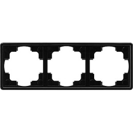 021347 Рамка S-color Черный 3-постовая Gira