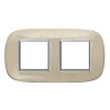 HB4802/2DA Рамка Axolute Овал Бежевая карамель 2+2 модуля Bticino