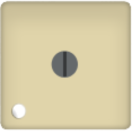 FD03131-A Поворотный выключатель "с трех мест" с лампой подсветки, цвет Бежевый FEDE