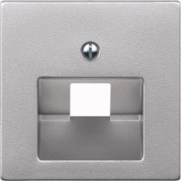 MTN298360 Центр. плата для мех-мов RJ45х1, алюминий Merten