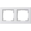 021222 Рамка E2 Белый матовый 2-постовая Gira