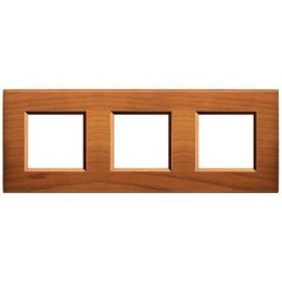 LNA4802M3LCA Рамка LivingLight Квадрат Американская вишня 2+2+2 модуля Bticino