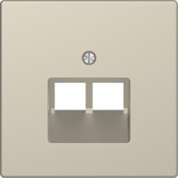 MTN4522-6033 D-life центральная накладка для розетки 2-ной RJ45, сахара Merten