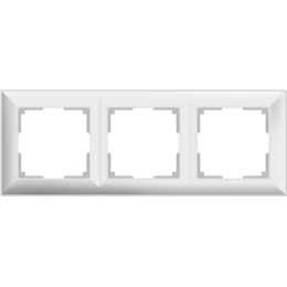 WL14-Frame-03 Рамка на 3 поста (белый) Fiore Werkel a038839