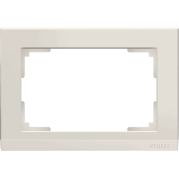 WL04-Frame-01-DBL-ivory Рамка для двойной розетки (слоновая кость) Stark Werkel a046850