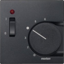 MTN536114 Центр. плата терморег. с выкл., SYSTEM M, цвет антрацит Merten
