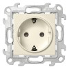 2450434-031 Розетка 2К+З Schuko без штор, сл кость Simon 24