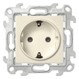 2450434-031 Розетка 2К+З Schuko без штор, сл кость Simon 24