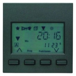 17741606 Tаймер RolloTec "Комфорт" с дисплеем цвет: антрацит, матовый B.1/B.3/B.7 Glas Berker