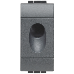 L4953 Заглушка с отверстием 9 мм, размер 2 модуля Bticino