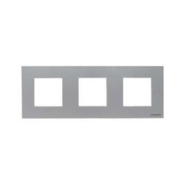 N2273 PL Рамка Zenit Серебро 3-постовая ABB