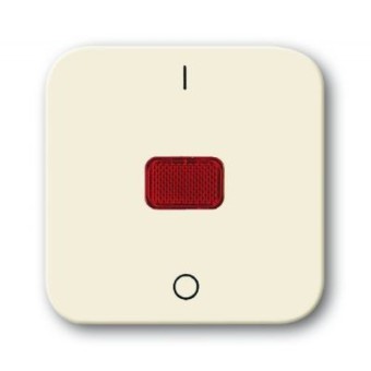 1731-0-0348 (2508-212-500), Клавиша для механизма 1-клавишного выключателя/переключателя/кнопки с красной линзой и маркировкой 