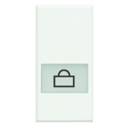 HD4921LP Axolute Клавиши с подсвечиваемыми символами для выключатель в дизайне AXIAL - 1 модуль, Посыльный Bticino