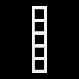 A5585BFWW Рамка A550 Белый 5-постовая Jung