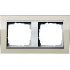 0212776 Рамка Event Clear Песочный / Алюминий  2-постовая Gira