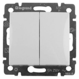 774405 Valena Выключатель 2-х клавишный Legrand