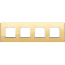 21669.09 Рамка Eikon Evo полированное золото 8 модулей Vimar