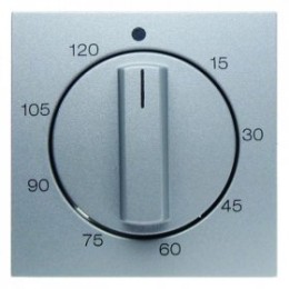 16331404 Центральная панель с регулировкой для механических таймеров цвет: алюминий, матовый B.1/B.7 Glas Berker