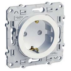 S52R037 Розетка с зк шт белый Odace Schneider Electric S52R037 Розетка с зк шт белый Odace Schneider Electric