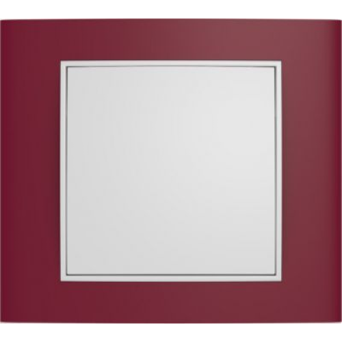 10113022 Рамка B.3 Красный / Полярная белизна 1-постовая Berker