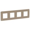 NU280827 Рамка Unica Studio Color Песочный / Бежевый 4-постовая Schneider Electric
