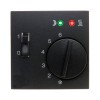 16721606 Центральная панель с регулирующей кнопкой, клавишей и линзами цвет: антрацит, матовый B.1/B.3/B.7 Glas Berker