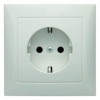 47428989 Штепсельная розетка SCHUKO с крышкой цвет: полярная белизна, с блеском S.1 Berker