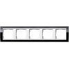 0215733 Рамка Event Clear Черный / Белый 5-постовая Gira