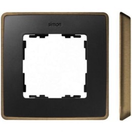 8201610-246 Рамка декоративная, 1 пост, Select, Simon 82 Detail, графит-медь