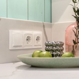 WL01-10-01 Розетка с заземлением, безвинтовой зажим (белая) Antik Werkel a041199