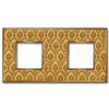 FD01322DGOB Рамка Vintage Tapestry Decorbrass / Золото 2-постовая Fede