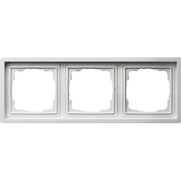 0213112 Рамка F100 Белый 3-постовая Gira