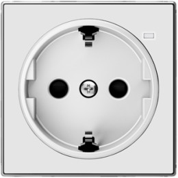 8588.8 BL Накладка для розеток 2Р+Е с линзой для контрольной подсветки белый , ABB