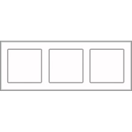 FD01363OP Рамка Firenze Gold White Patina 3-постовая Fede