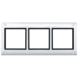 MTN401319 Рамка Aquadesign Полярный белый 3-постовая Merten