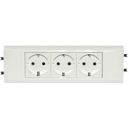 077431 Mosaic Розетка DLP65 немецкий стандарт 2к+З Legrand