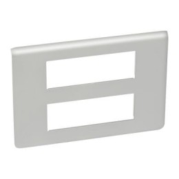 079336 Рамка Mosaic Алюминий 2х6-модульная Legrand